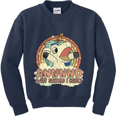 Why Should I Care Unicorn Lover Magical Funny Kids Sweatshirt