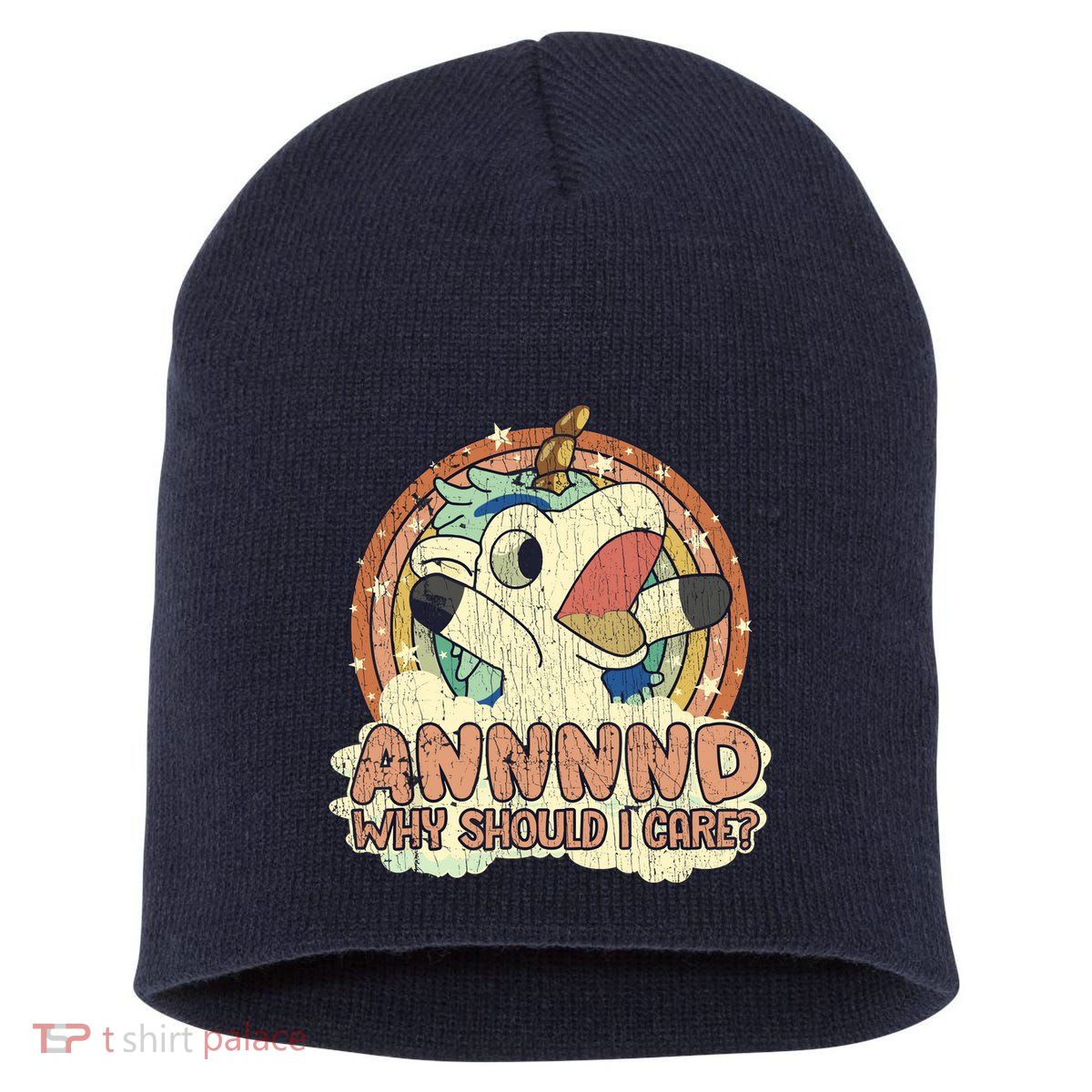 Why Should I Care Unicorn Lover Magical Funny Short Acrylic Beanie