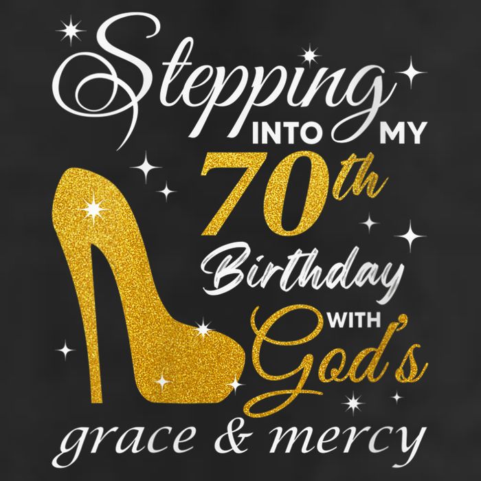 Wo Stepping Into My 70th Birthday With God's Grace And Mercy Beanie