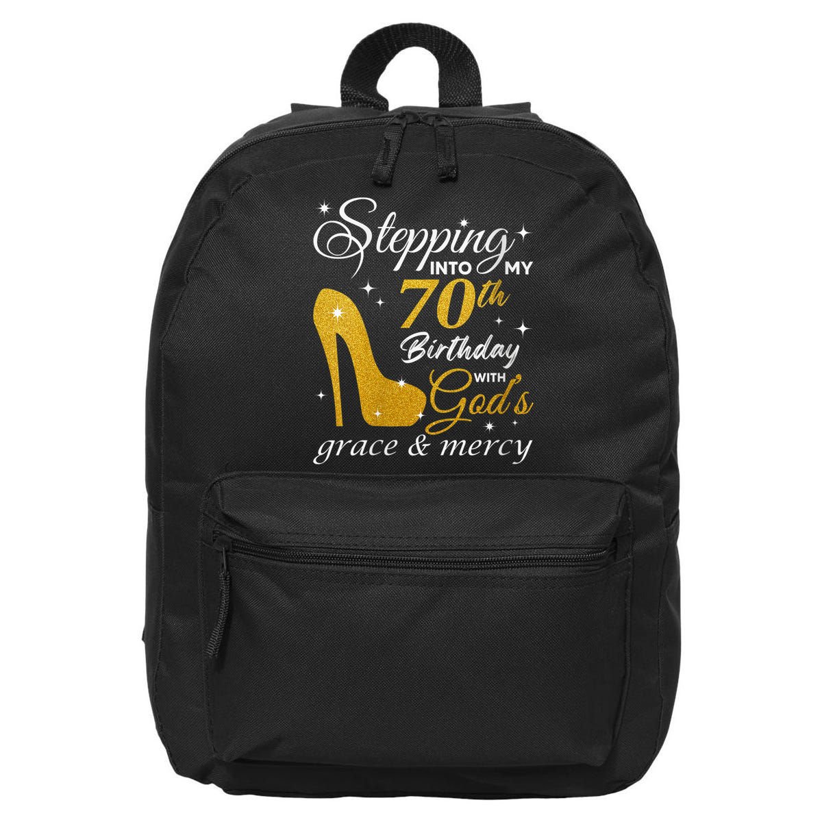 Wo Stepping Into My 70th Birthday With God's Grace And Mercy 16 in Basic Backpack