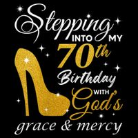 Wo Stepping Into My 70th Birthday With God's Grace And Mercy 16 in Basic Backpack