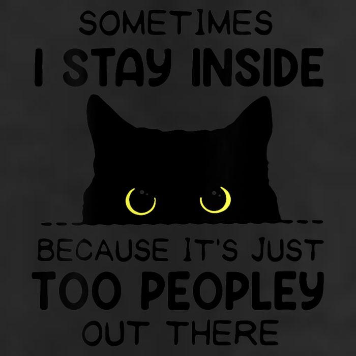Womens Sometimes I Stay Inside It's Too Peopley Out There Bleached 12oz Stainless Steel Coffee Mug