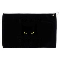Womens Sometimes I Stay Inside It's Too Peopley Out There Bleached Grommeted Golf Towel
