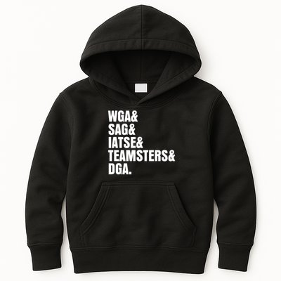 WGA Sag Iatse Teamsters Dga Anti AI Chatbots Kids Hoodie