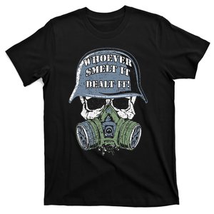 Whoever Smelt It Dealt It! Distressed Look By Yoraytees T-Shirt