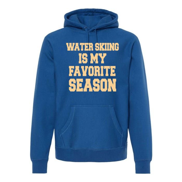 Water Skiing Is My Favorite Season Cute Gift Premium Hoodie