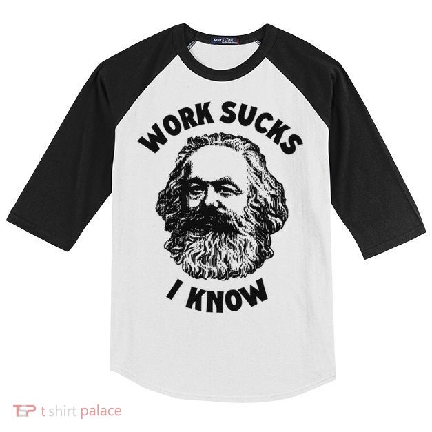 Work Sucks I Know Kids Colorblock Raglan Jersey