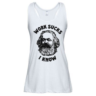 Work Sucks I Know Ladies Essential Flowy Tank