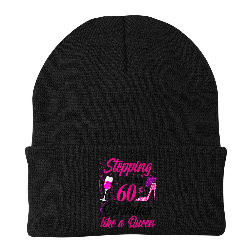 WoM.e.ns Stepping into my 60th Birthday like a Queen I 60th Birthday Beanie