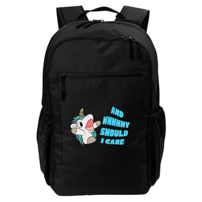 WHY SHOULD I CARE UNICORN GIFTS FUNNY SARCASTIC Backpack