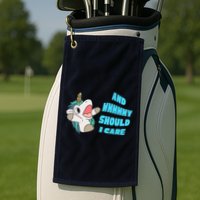 WHY SHOULD I CARE UNICORN GIFTS FUNNY SARCASTIC Golf Towel