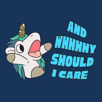 WHY SHOULD I CARE UNICORN GIFTS FUNNY SARCASTIC Short Acrylic Beanie