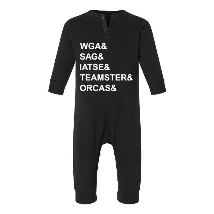 Wga Sag Iatse Teamsters Orcas Infant Fleece One Piece