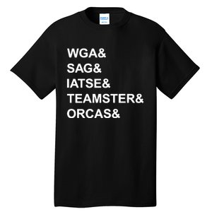 Wga Sag Iatse Teamsters Orcas Tall T-Shirt