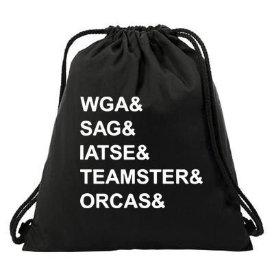 Wga Sag Iatse Teamsters Orcas Drawstring Bag