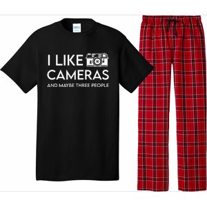 Wayne Setser I Like To Cameras And Maybe Three People Pajama Set