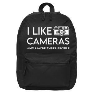 Wayne Setser I Like To Cameras And Maybe Three People 16 in Basic Backpack