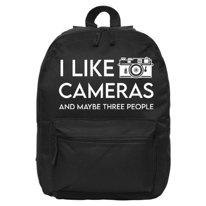 Wayne Setser I Like To Cameras And Maybe Three People 16 in Basic Backpack