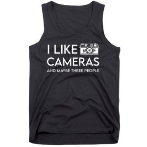 Wayne Setser I Like To Cameras And Maybe Three People Tank Top