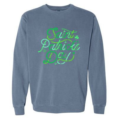 Women Shamrock Irish Culture Saint Patrick's Day Paddy Garment-Dyed Sweatshirt