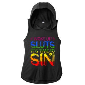 Wakeup Sluts It S Time To Sin Lgbtq Lgbt Gay Ladies PosiCharge Tri-Blend Wicking Draft Hoodie Tank