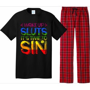 Wakeup Sluts It S Time To Sin Lgbtq Lgbt Gay Pajama Set