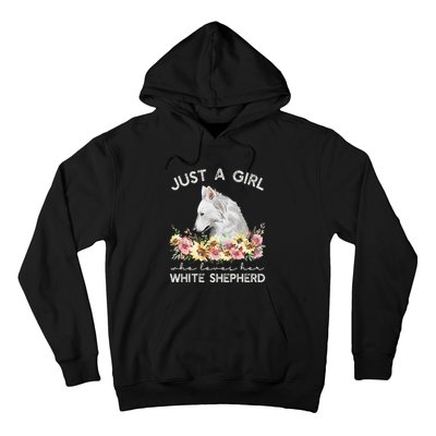 White Shepherd Just A White German Shepherd Dog Hoodie