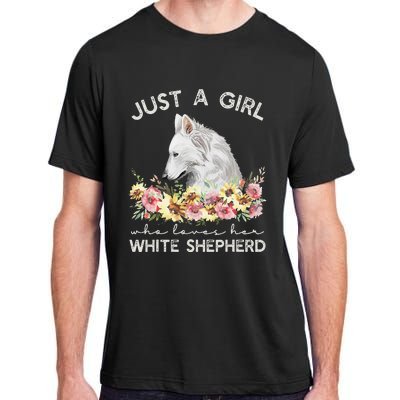 White Shepherd Just A White German Shepherd Dog Adult ChromaSoft Performance T-Shirt