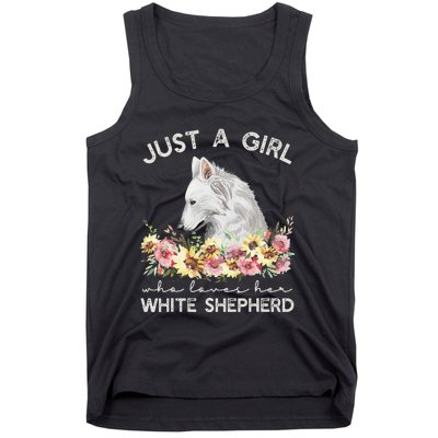 White Shepherd Just A White German Shepherd Dog Tank Top