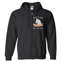 White Shepherd Just A White German Shepherd Dog Full Zip Hoodie