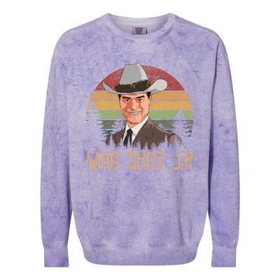 Who Shot J.R Colorblast Crewneck Sweatshirt