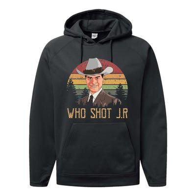 Who Shot J.R Performance Fleece Hoodie