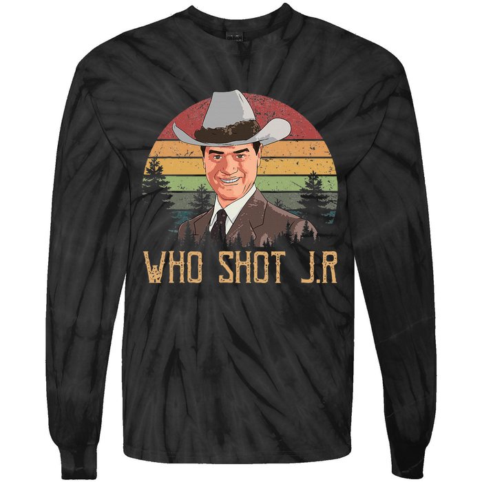 Who Shot J.R Tie-Dye Long Sleeve Shirt