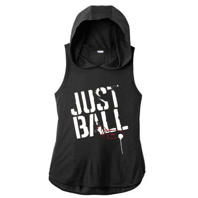 Wbb Sport Just Ball Ladies PosiCharge Tri-Blend Wicking Draft Hoodie Tank