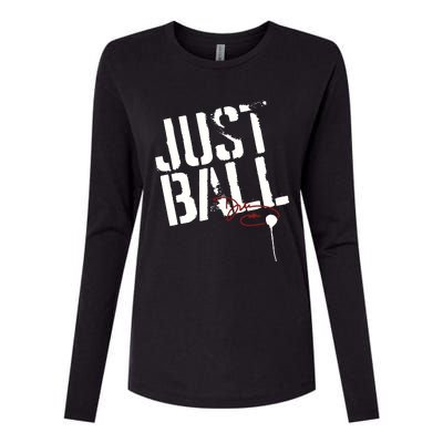 Wbb Sport Just Ball Womens Cotton Relaxed Long Sleeve T-Shirt