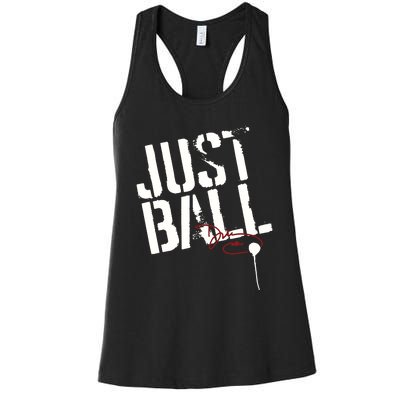 Wbb Sport Just Ball Women's Racerback Tank