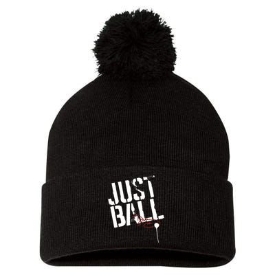 Wbb Sport Just Ball Pom Pom 12in Knit Beanie