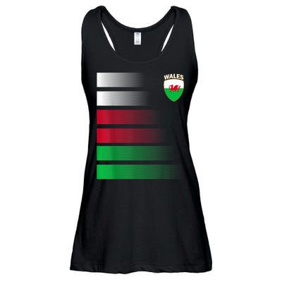 Welsh Soccer Jersey Wales Football Wales Flag Ladies Essential Flowy Tank