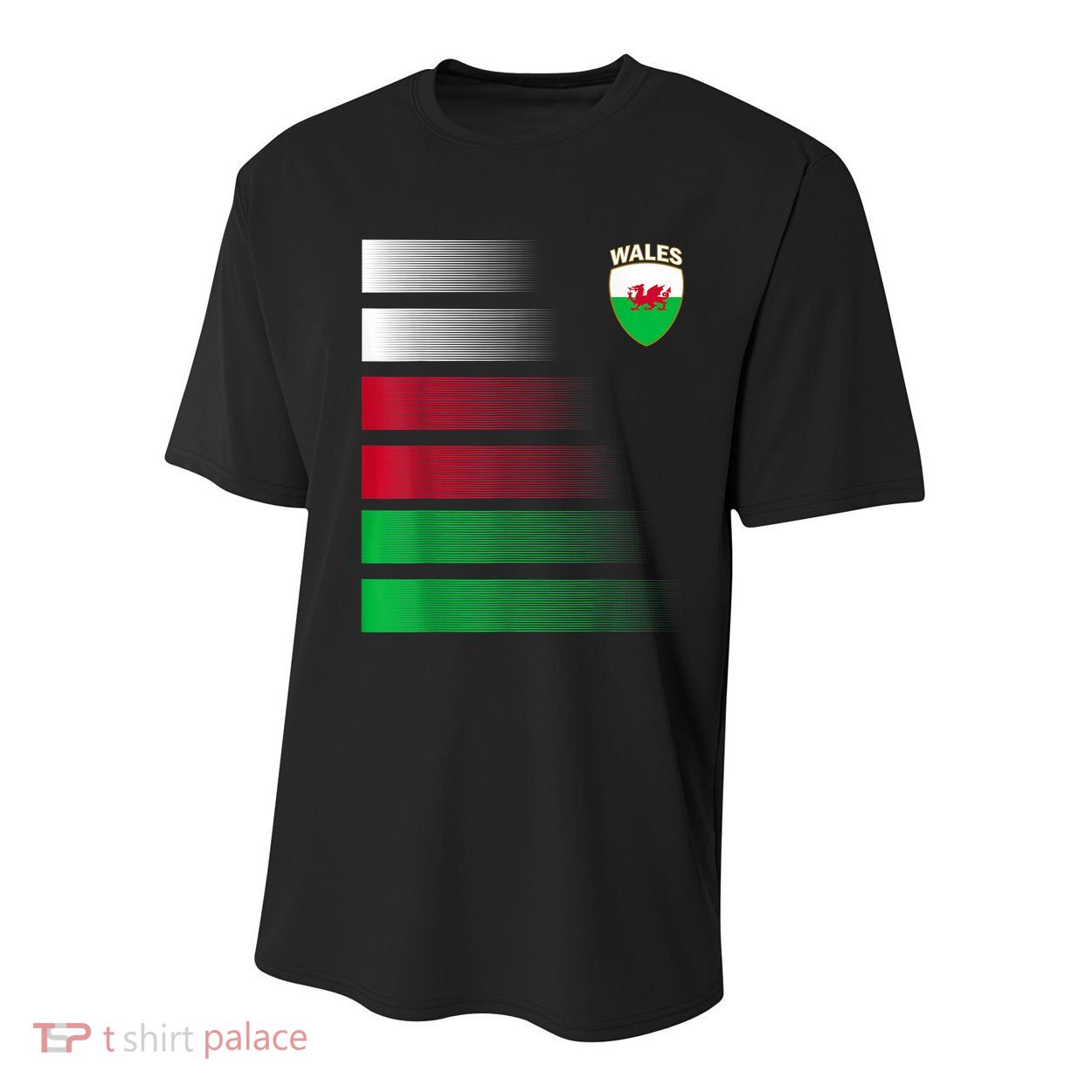 Welsh Soccer Jersey Wales Football Wales Flag Youth Performance Sprint T-Shirt