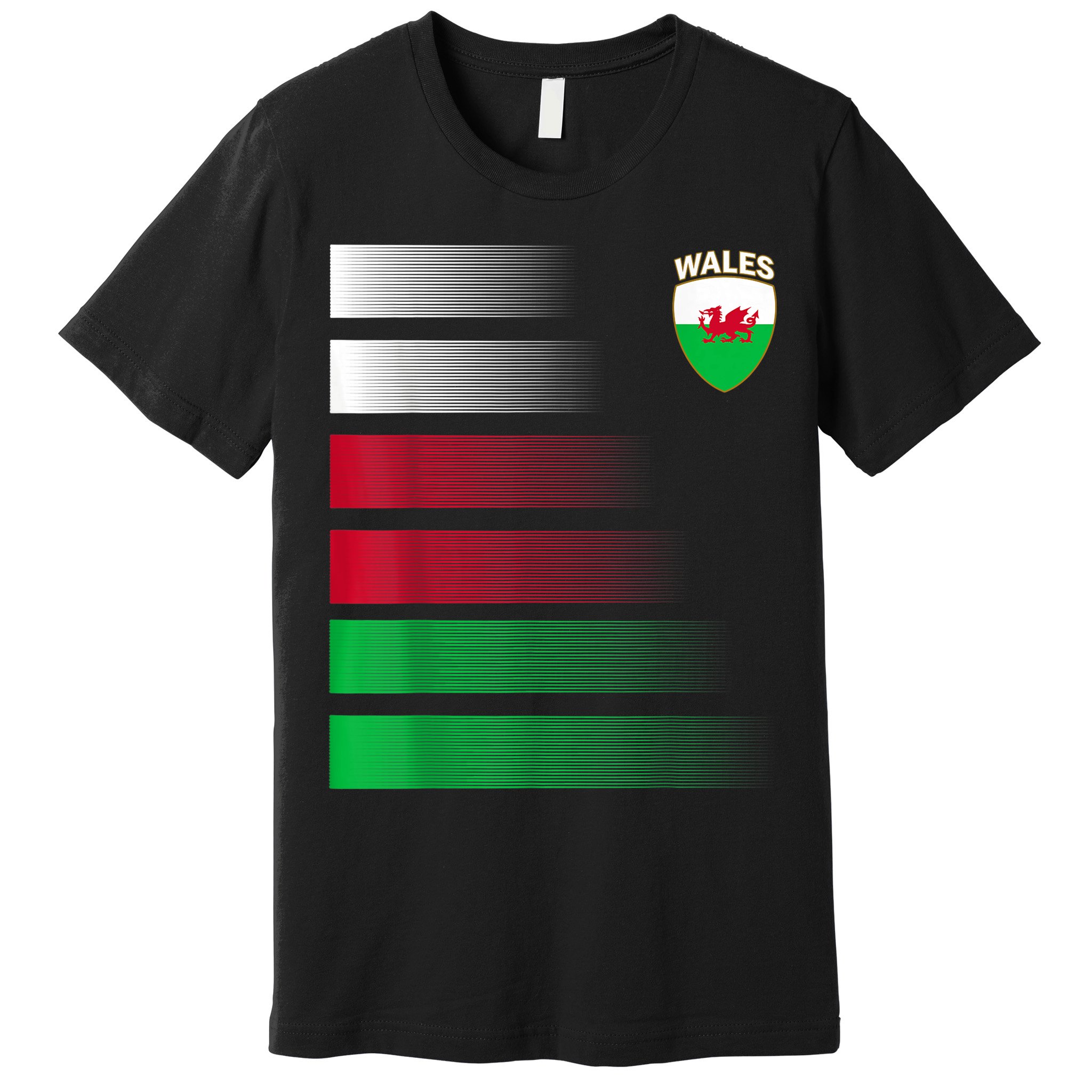 Welsh Soccer Jersey Wales Football Wales Flag Premium T-Shirt