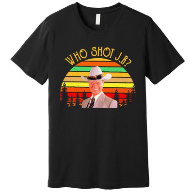 Who Shot J R Vintage Premium T-Shirt