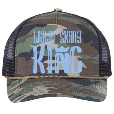 Water Skiing King Gift Retro Rope Trucker Hat Cap