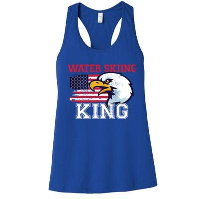 Water Skiing King Water Skiing Water Skier Gift Women's Racerback Tank