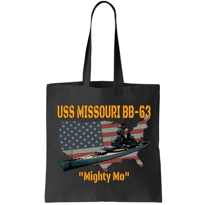 Ww2 Ship Korean War Uss Missouri Battleship Bb63 Veterans Bag