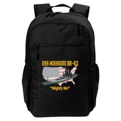 Ww2 Ship & Korean War Uss Missouri Battleship Bb63 Veterans Daily Commute Backpack