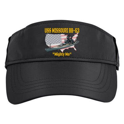 Ww2 Ship & Korean War Uss Missouri Battleship Bb63 Veterans Adult Drive Performance Visor