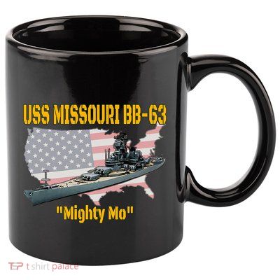 Ww2 Ship & Korean War Uss Missouri Battleship Bb63 Veterans 11oz C Handle Ceramic Mug