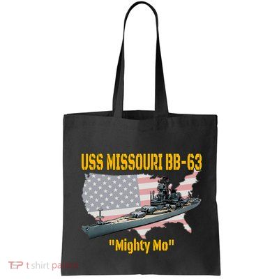 Ww2 Ship & Korean War Uss Missouri Battleship Bb63 Veterans Bag
