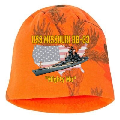 Ww2 Ship & Korean War Uss Missouri Battleship Bb63 Veterans Kati - Camo Knit Beanie