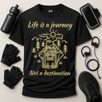 Wayward Son Life Is A Journey Hiking Camping Cooling Performance Crew T-Shirt
